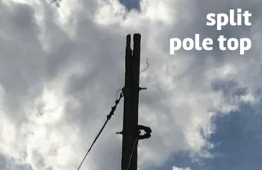 Down the line - Split Pole Top