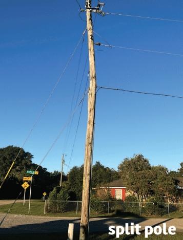 Down the line - Split Pole